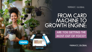 South African small business owner using Yoco point of sale system to manage sales and business growth